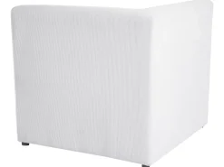 Nojatuolit<Beliani Kulmamoduuli Vakosametti Luonnonvalkoinen Lemvig