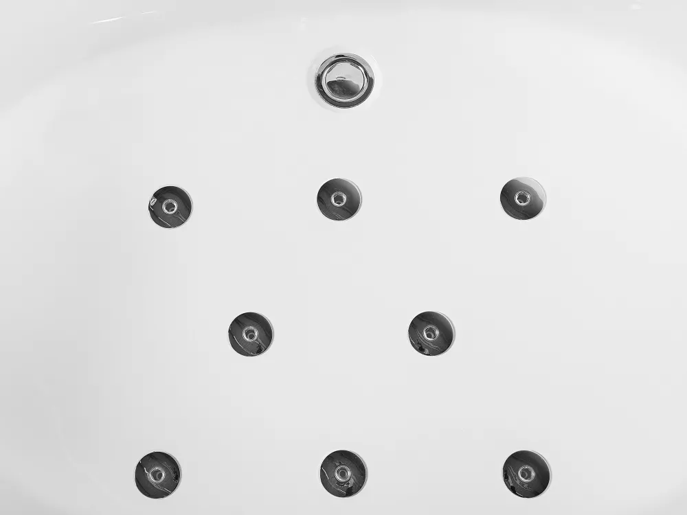 Cheap Beliani Kulmaporeamme Led-Valot Valkoinen 201 X 150 Cm Mangle