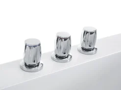 Flash Sale Beliani Kulmaporeamme Led-Valot Valkoinen 205 X 146 Cm Tocoa