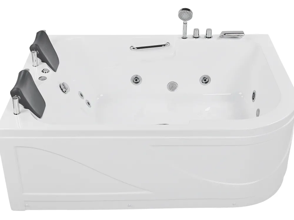 Online Beliani Kulmaporeamme Oikeak. Led-Valot Valkoinen 170 X 119 Cm Bayamo