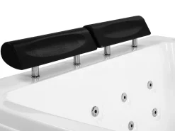 Store Beliani Kulmaporeamme Oikeak. Led-Valot Valkoinen 182 X 122 Cm Serrana