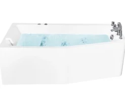 Store Beliani Kulmaporeamme Oikeak. Valkoinen 170 X 80 Cm Alita