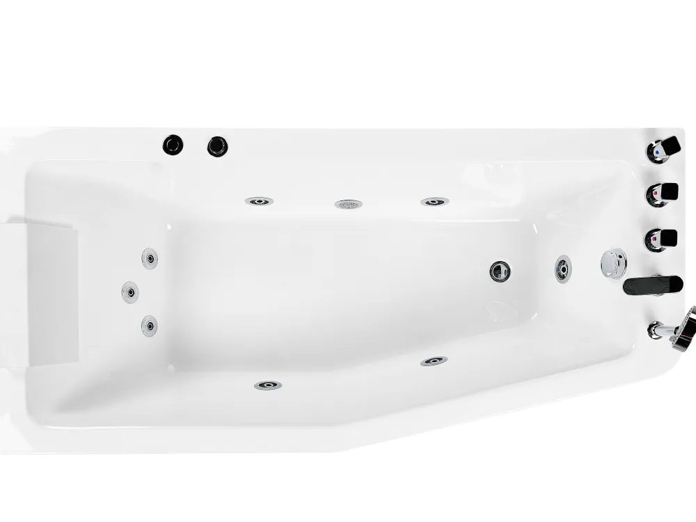 Store Beliani Kulmaporeamme Oikeak. Valkoinen 170 X 80 Cm Alita