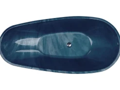 Cheap Beliani Kylpyamme Marmorikuvio Laivastonsininen 170 X 80 Cm Rioja