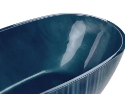 Cheap Beliani Kylpyamme Marmorikuvio Laivastonsininen 170 X 80 Cm Rioja