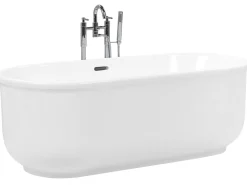 Cheap Beliani Kylpyamme Vapaasti Seisova Valkoinen 170 X 80 Cm Pinel