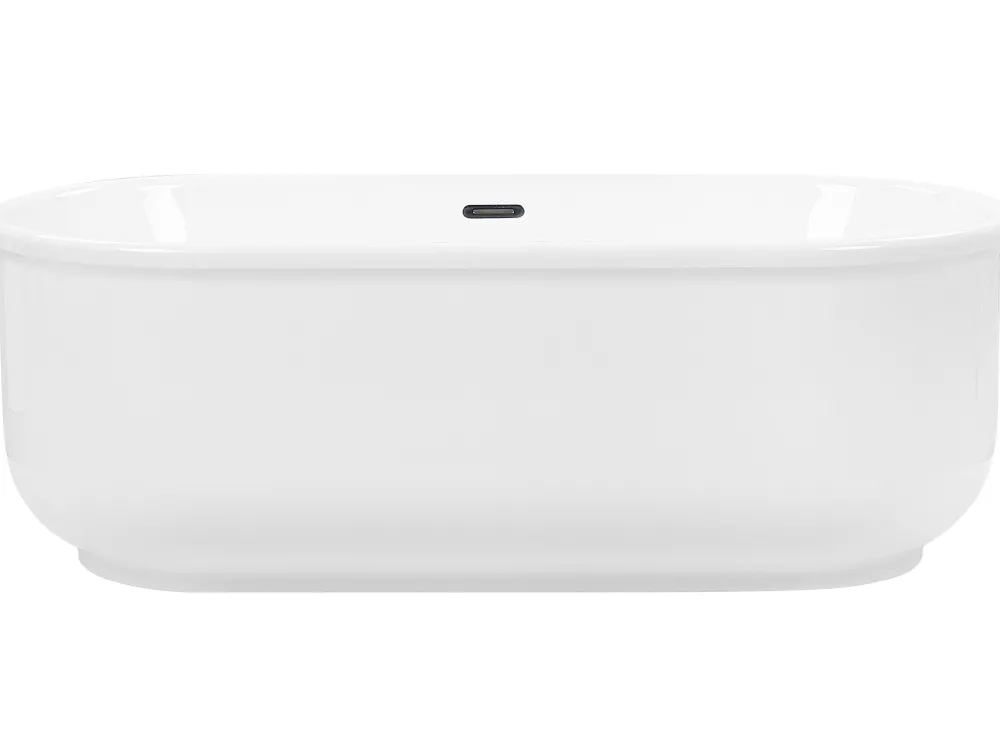 Cheap Beliani Kylpyamme Vapaasti Seisova Valkoinen 170 X 80 Cm Pinel