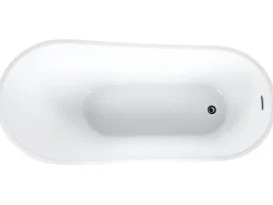 Discount Beliani Kylpyamme Vapaasti Seisova Musta 170 X 78 Cm Solarte