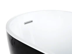 Discount Beliani Kylpyamme Vapaasti Seisova Musta 170 X 78 Cm Solarte