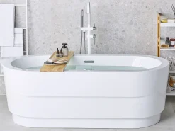 Shop Beliani Kylpyamme Vapaasti Seisova Valkoinen 170 X 80 Cm Empresa