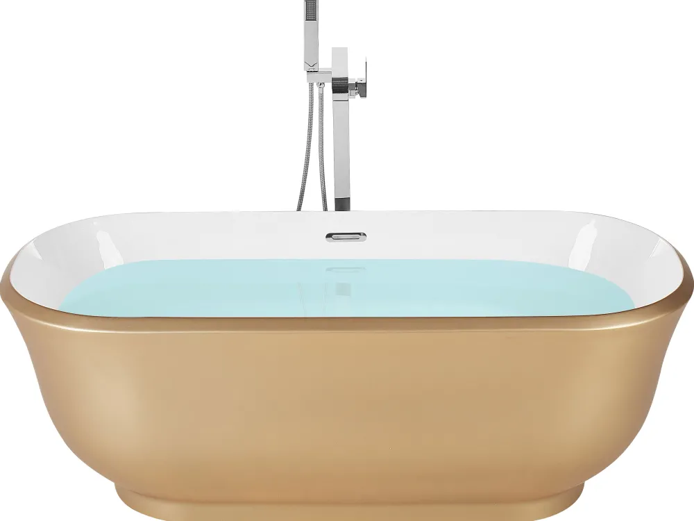 Fashion Beliani Kylpyamme Vapaasti Seisova Kulta 170 X 77 Cm Tesoro