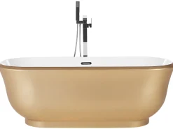 Fashion Beliani Kylpyamme Vapaasti Seisova Kulta 170 X 77 Cm Tesoro