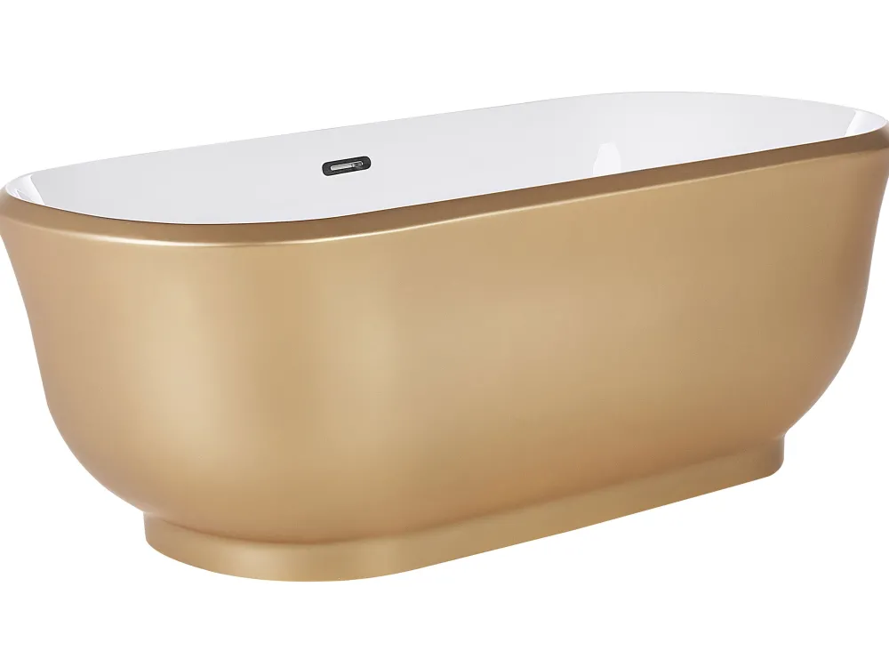 Fashion Beliani Kylpyamme Vapaasti Seisova Kulta 170 X 77 Cm Tesoro