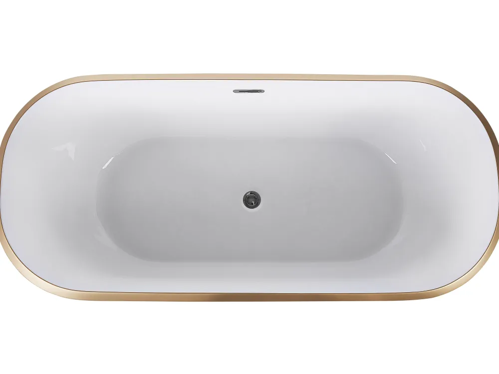 Fashion Beliani Kylpyamme Vapaasti Seisova Kulta 170 X 77 Cm Tesoro