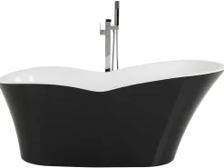 Cheap Beliani Kylpyamme Vapaasti Seisova Musta 170 X 80 Cm Dulcina