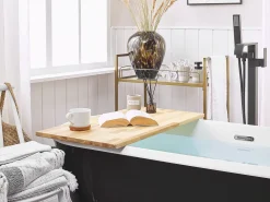 Store Beliani Kylpyamme Vapaasti Seisova Musta 170 X 77 Cm Tesoro