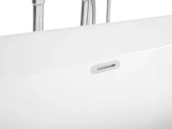 Cheap Beliani Kylpyamme Vapaasti Seisova Valkoinen 170 X 80 Cm Ovalle