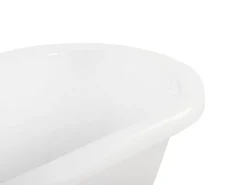 New Beliani Kylpyamme Vapaasti Seisova Valkoinen 170 X 76 Cm Cayman