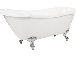 New Beliani Kylpyamme Vapaasti Seisova Valkoinen 170 X 76 Cm Cayman