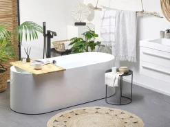 Outlet Beliani Kylpyamme Vapaasti Seisova Valkoinen 170 X 75 Cm Catalina