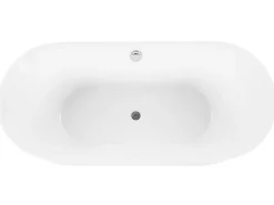 Outlet Beliani Kylpyamme Vapaasti Seisova Valkoinen 170 X 75 Cm Catalina