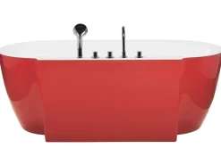 Cheap Beliani Kylpyamme Vapaasti Seisova Punainen 170 X 80 Cm Rotso