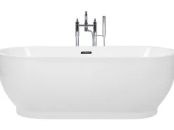 Kylpy- & Poreammeet<Beliani Kylpyamme Vapaasti Seisova Valkoinen 170 X 78 Cm Levera