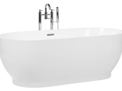 Kylpy- & Poreammeet<Beliani Kylpyamme Vapaasti Seisova Valkoinen 170 X 78 Cm Levera