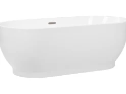 Kylpy- & Poreammeet<Beliani Kylpyamme Vapaasti Seisova Valkoinen 170 X 78 Cm Levera