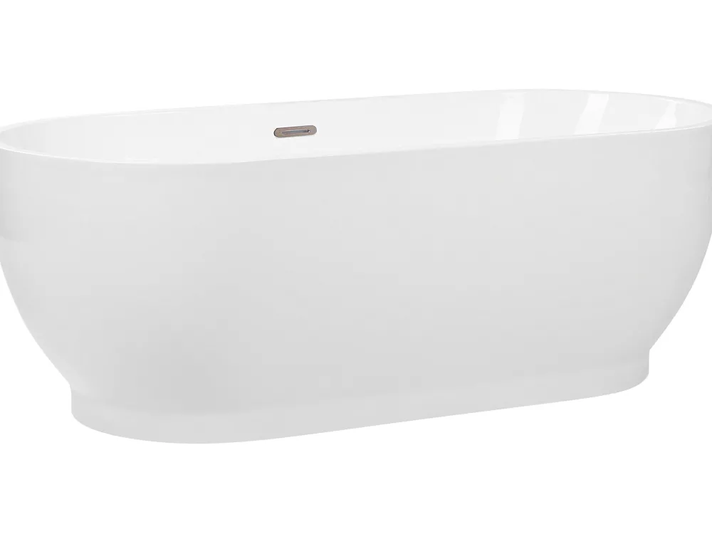 Kylpy- & Poreammeet<Beliani Kylpyamme Vapaasti Seisova Valkoinen 170 X 78 Cm Levera