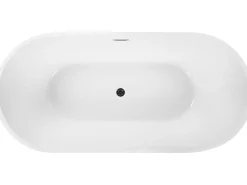 Kylpy- & Poreammeet<Beliani Kylpyamme Vapaasti Seisova Valkoinen 170 X 78 Cm Levera