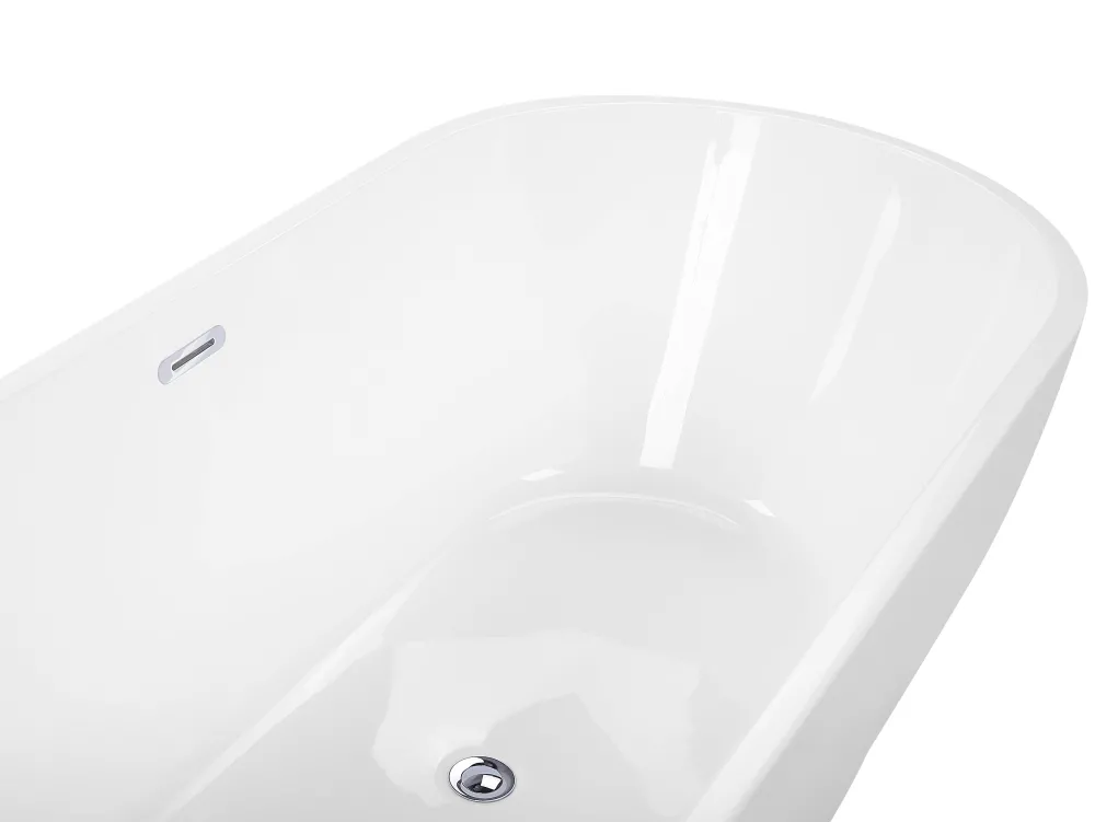 Kylpy- & Poreammeet<Beliani Kylpyamme Vapaasti Seisova Valkoinen 170 X 78 Cm Levera