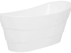 Shop Beliani Kylpyamme Vapaasti Seisova Valkoinen 170 X 73 Cm Buenavista