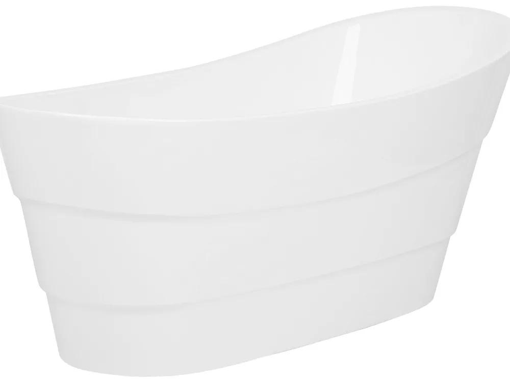 Shop Beliani Kylpyamme Vapaasti Seisova Valkoinen 170 X 73 Cm Buenavista