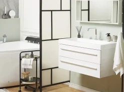 Flash Sale Beliani Kylpyhuoneen Kalusteet 3 Osaa Valkoinen Almeria