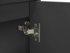 Säilytys<Beliani Kylpyhuoneen Kalusteet 3 Osaa Vaalea Puu/Musta 100 Cm Teruel