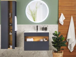 Säilytys<Beliani Kylpyhuoneen Kalusteet 3 Osaa Harmaa Figueres