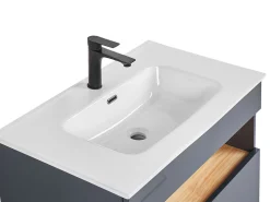 Säilytys<Beliani Kylpyhuoneen Kalusteet 3 Osaa Harmaa Figueres