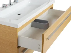 Säilytys<Beliani Kylpyhuoneen Kalusteet 3 Osaa Vaalea Puu Almeria