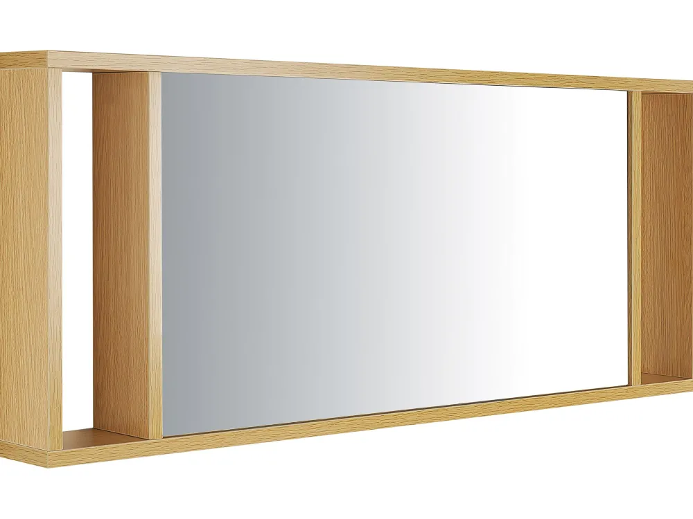 Säilytys<Beliani Kylpyhuoneen Kalusteet 3 Osaa Vaalea Puu Almeria