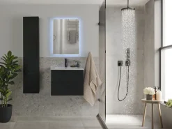 Säilytys<Beliani Kylpyhuoneen Kalusteet 4 Osaa Musta Tudela