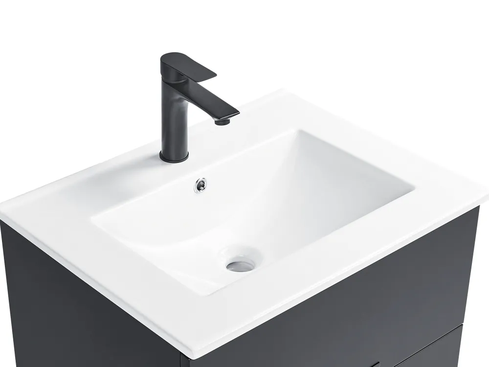 Säilytys<Beliani Kylpyhuoneen Kalusteet 4 Osaa Musta Tudela