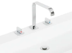 Fashion Beliani Kylpyhuoneen Kalusteet 3 Osaa Harmaa Almeria