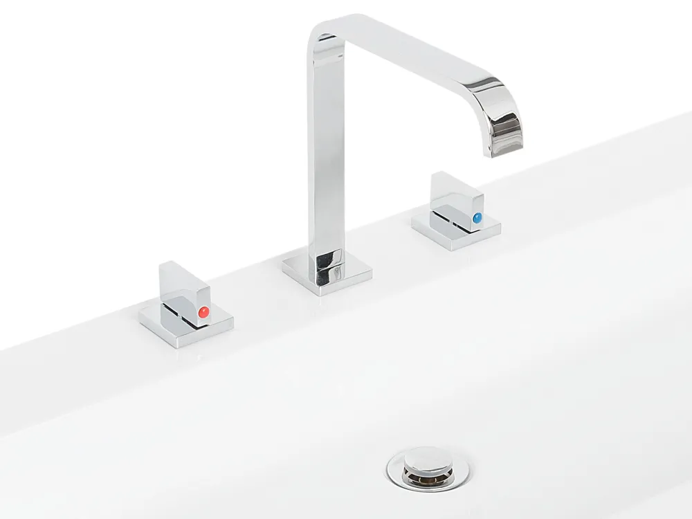 Fashion Beliani Kylpyhuoneen Kalusteet 3 Osaa Harmaa Almeria