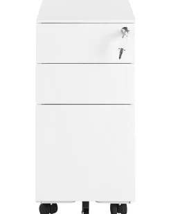 Säilytys<Beliani Laatikosto Metalli 3 Laatikkoa Valkoinen Bolsena