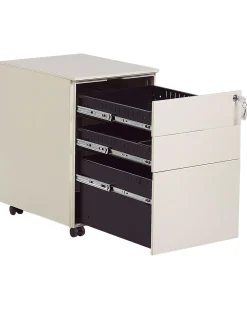 Säilytys<Beliani Laatikosto Teras 3 Laatikkoa Vaalea Beige Cami