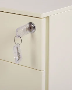 Säilytys<Beliani Laatikosto Teras 3 Laatikkoa Vaalea Beige Cami