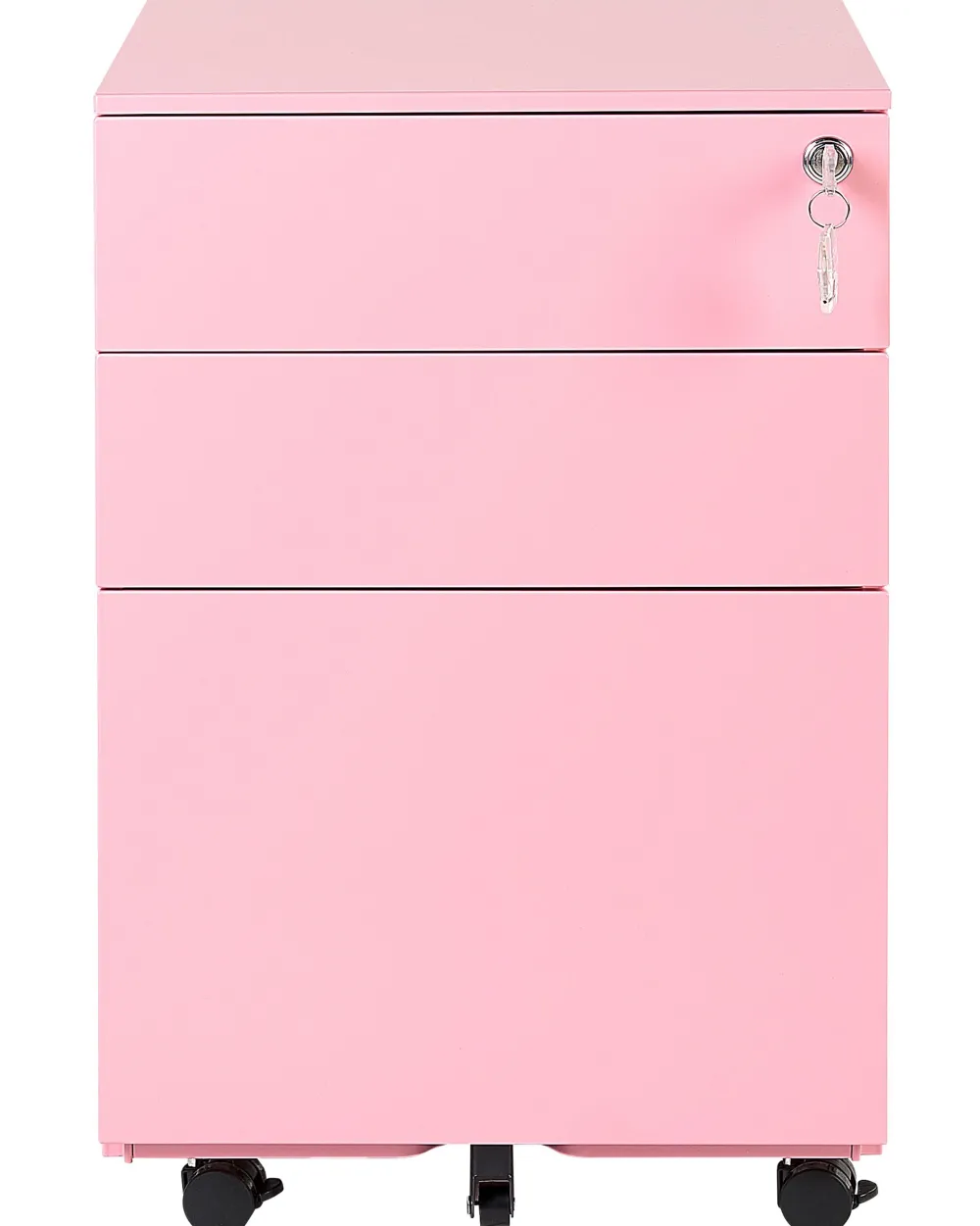 Säilytys<Beliani Laatikosto Teras 3 Laatikkoa Vaaleanpunainen Cami