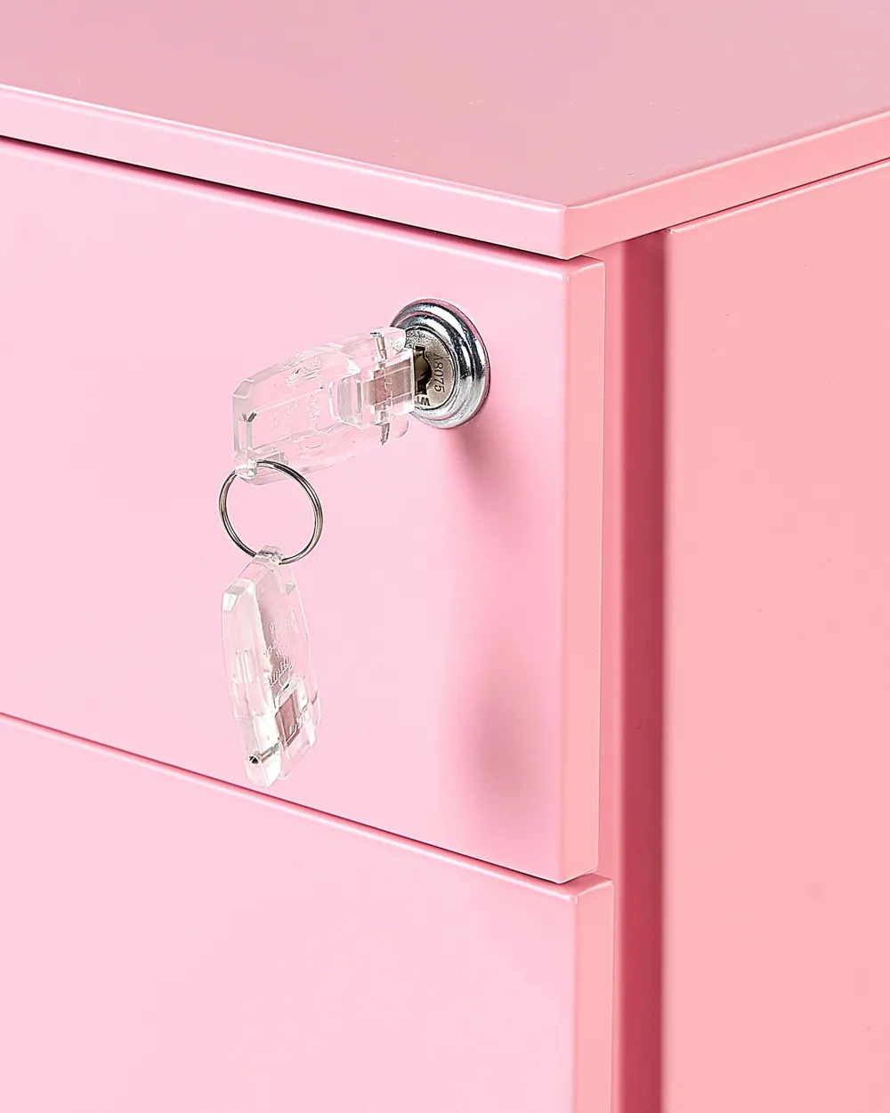 Säilytys<Beliani Laatikosto Teras 3 Laatikkoa Vaaleanpunainen Cami