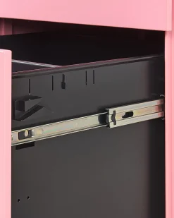 Säilytys<Beliani Laatikosto Teras 3 Laatikkoa Vaaleanpunainen Cami